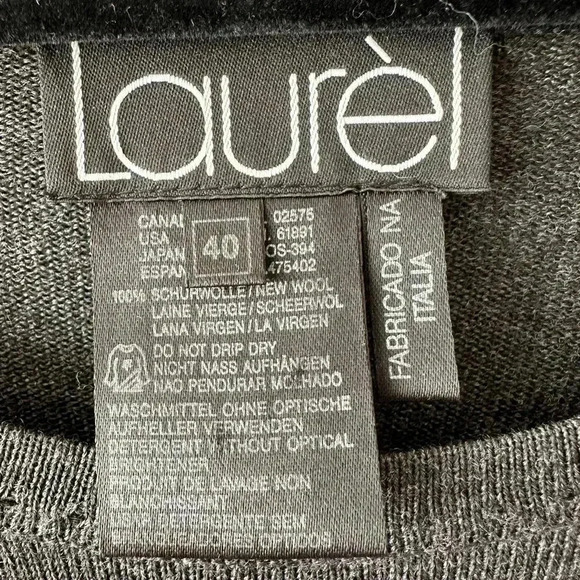 Laurel by Escada Gray Tunic Wool Sweater Women’s Size 40 ( US M or US 8 ) - Picture 3 of 3